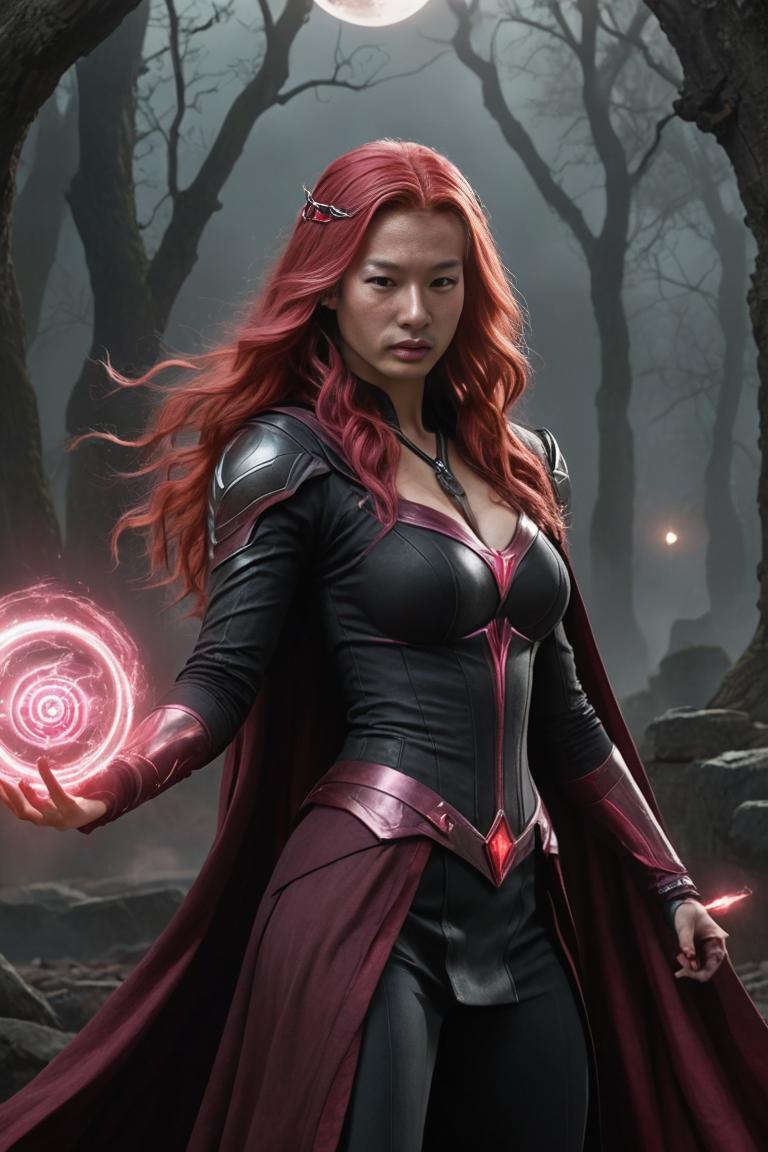 Photify AI prompt preview for Scarlet Wich Marvel pack - 240 - 2025-05-31T00:32:38.067Z
