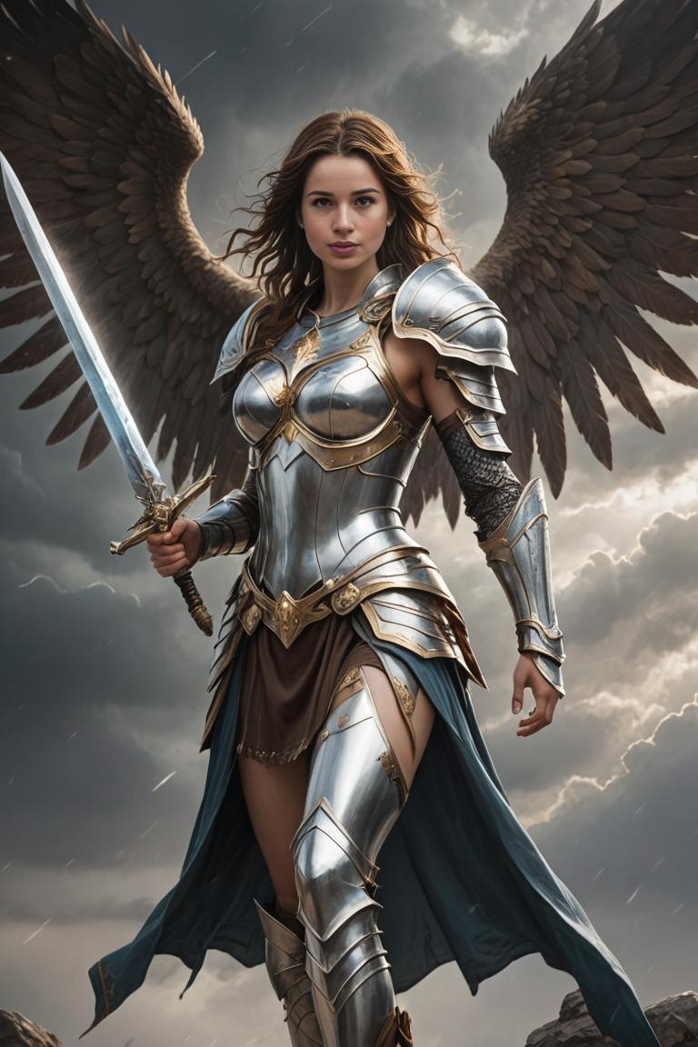 Photify AI prompt preview for Angelic Warrior pack - 240 - 2025-07-10T21:33:15.220Z
