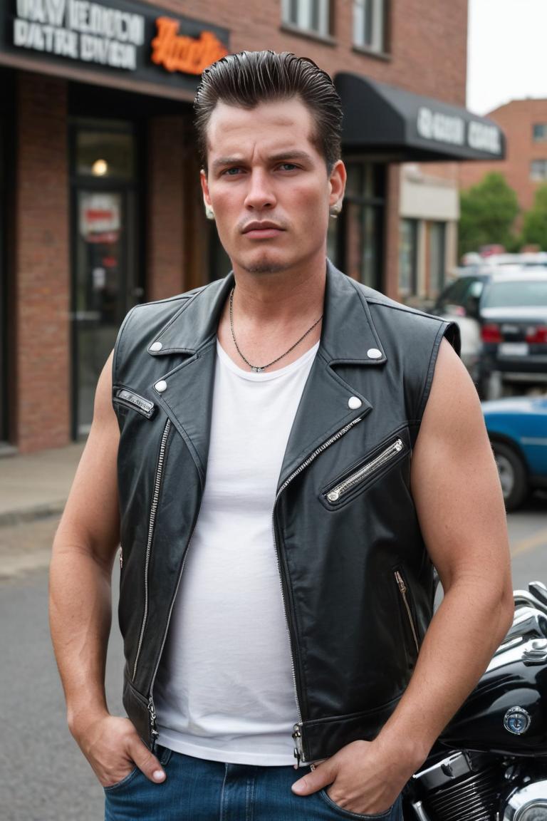 Photify AI prompt preview for Greasers On Harleys pack - 240 - 2025-05-30T23:47:38.303Z