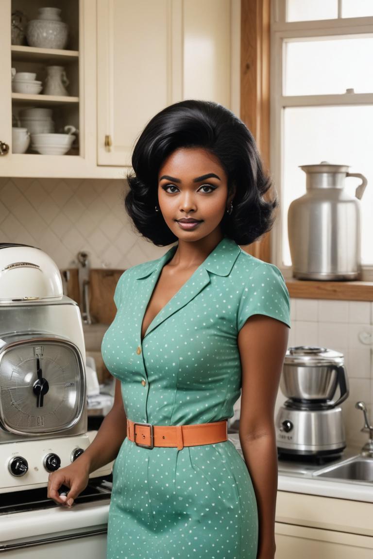 Photify AI prompt preview for 1960s Retro Kitchen Glamour pack - 240 - 2025-05-31T00:33:39.176Z