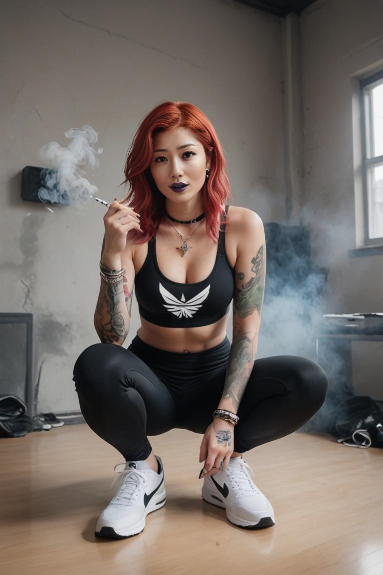 Photify AI prompt preview for Emo Yoga Queen pack - 240 - 2025-04-27T15:38:30.842Z