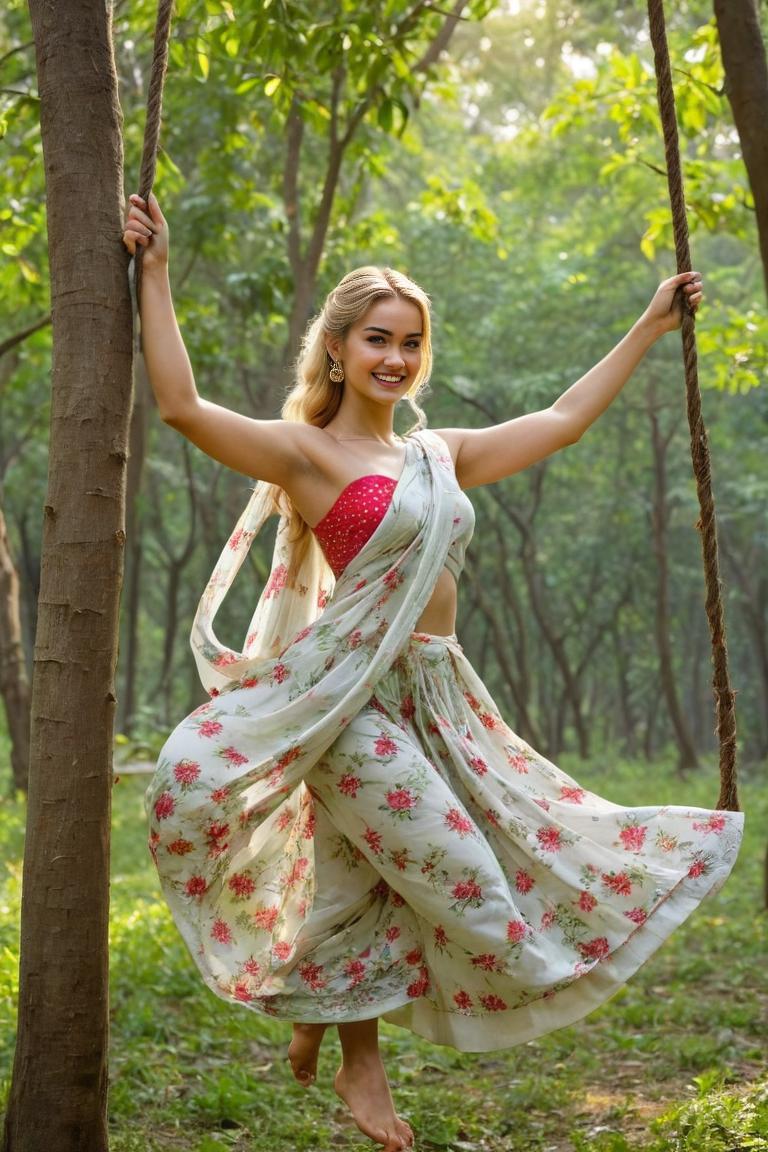 Photify AI prompt preview for Swinging In Saree pack - 240 - 2025-05-30T23:38:44.816Z