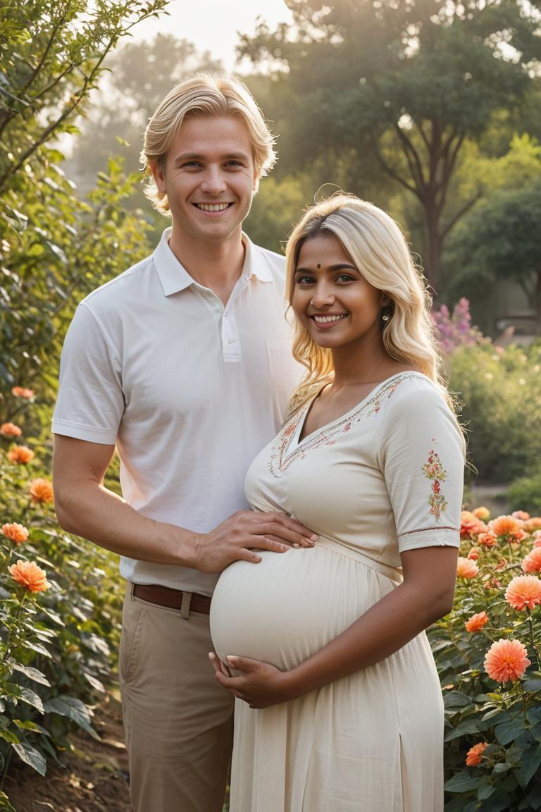 Photify AI prompt preview for Indian Man And Pregnant Wife pack - 240 - 2025-05-31T00:33:38.070Z