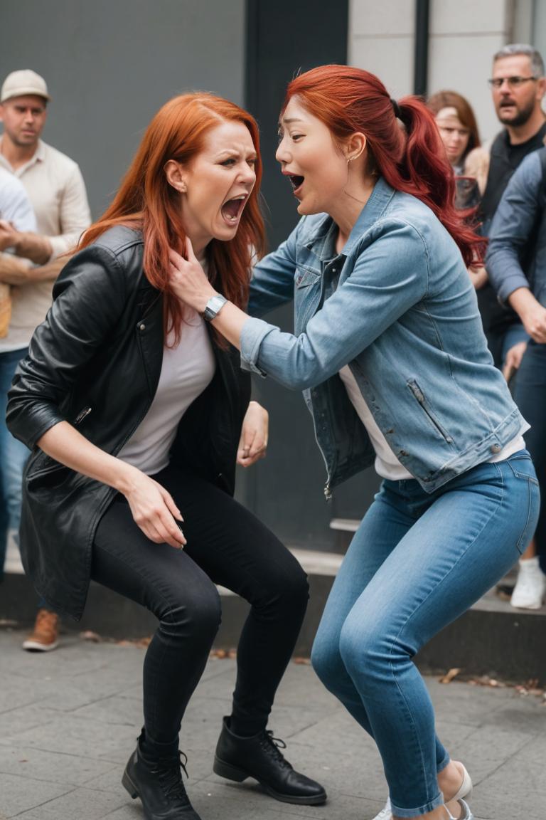 Photify AI prompt preview for Catfight pack - 240 - 2025-05-09T05:14:52.333Z
