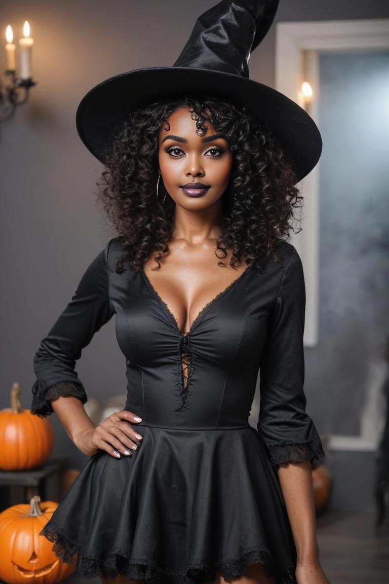 Photify AI prompt preview for Sexy Witch Costume pack - 240 - 2025-04-24T04:46:44.510Z