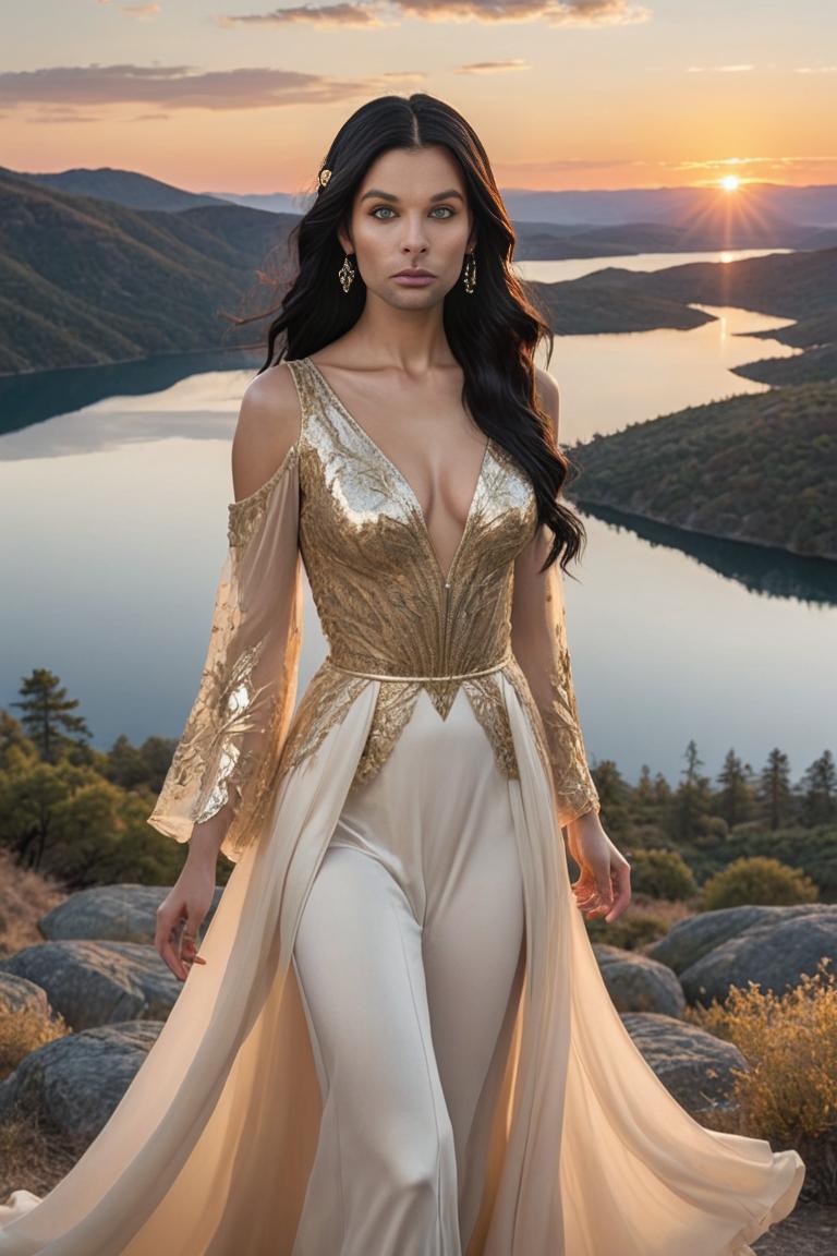 Photify AI prompt preview for Goddess Of The Sunset pack - 240 - 2025-05-31T00:05:03.271Z