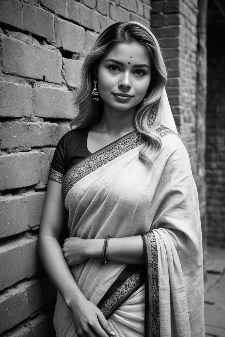 Photify AI prompt preview for B & W Saree Photoshoot pack - 240 - 2025-05-31T00:01:00.560Z