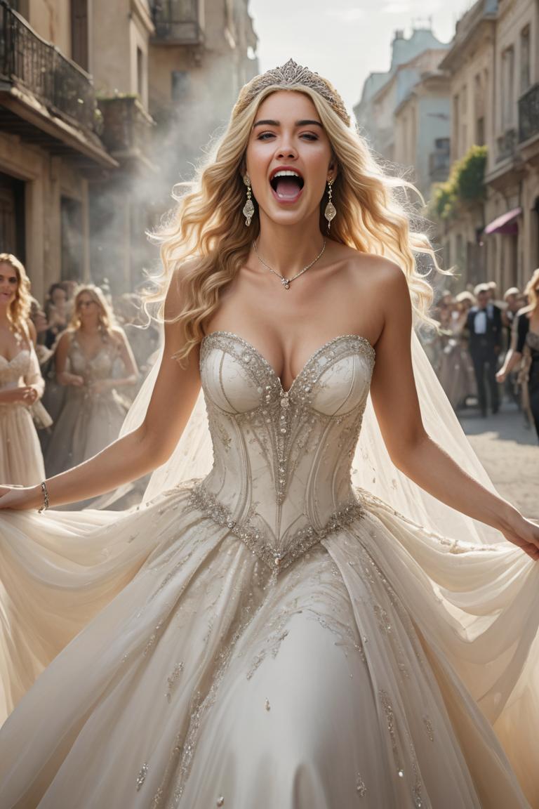 Photify AI prompt preview for Bold And Bright Wedding Dresss pack - 240 - 2025-04-28T02:47:11.859Z