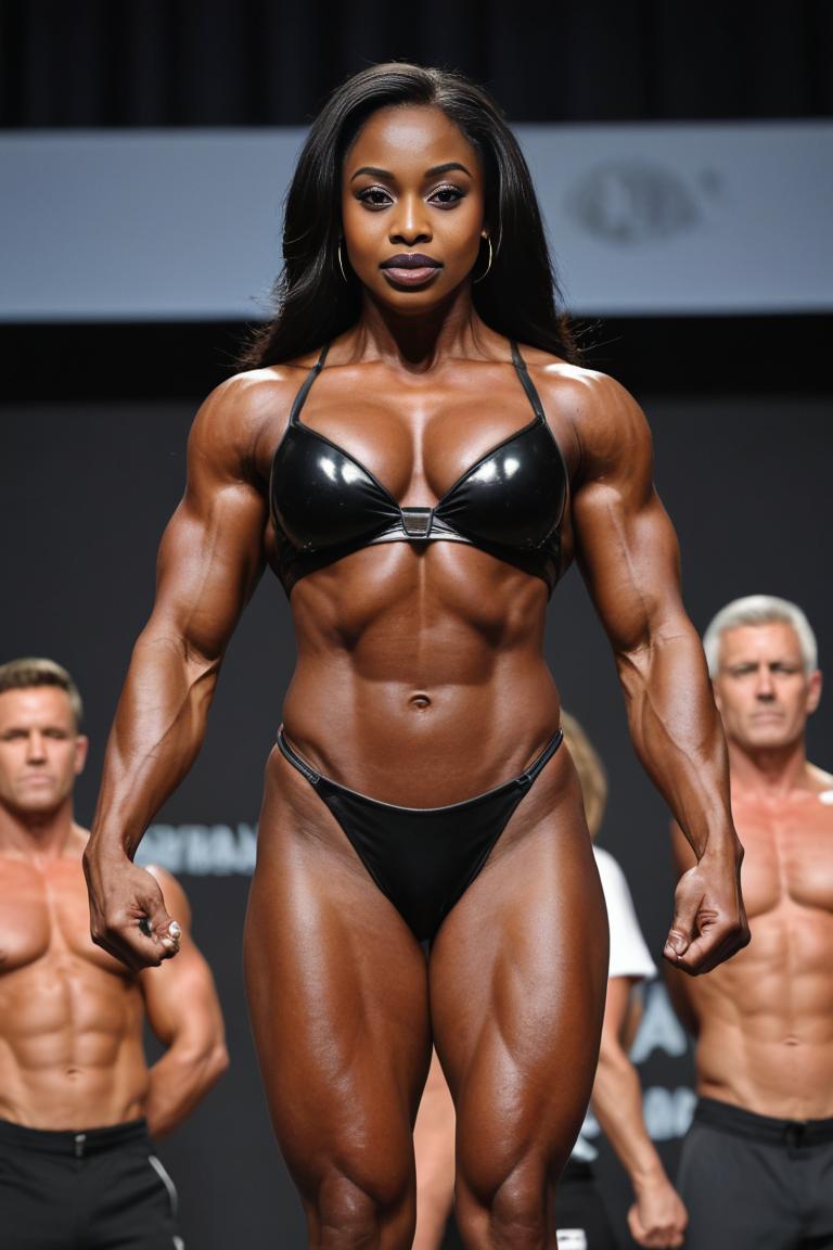 Photify AI prompt preview for Bodybuilder Women pack - 240 - 2025-05-09T05:53:04.559Z