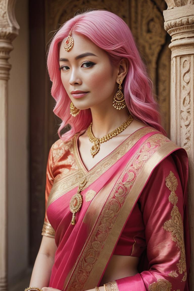 Photify AI prompt preview for Saree Glam pack - 240 - 2025-04-28T02:35:43.916Z