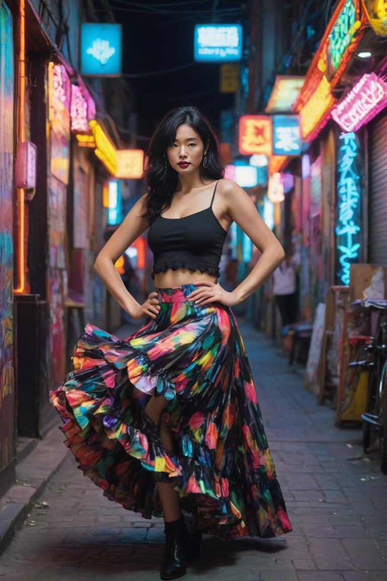 Photify AI prompt preview for Neon Waifu pack - 240 - 2025-05-31T00:03:04.542Z