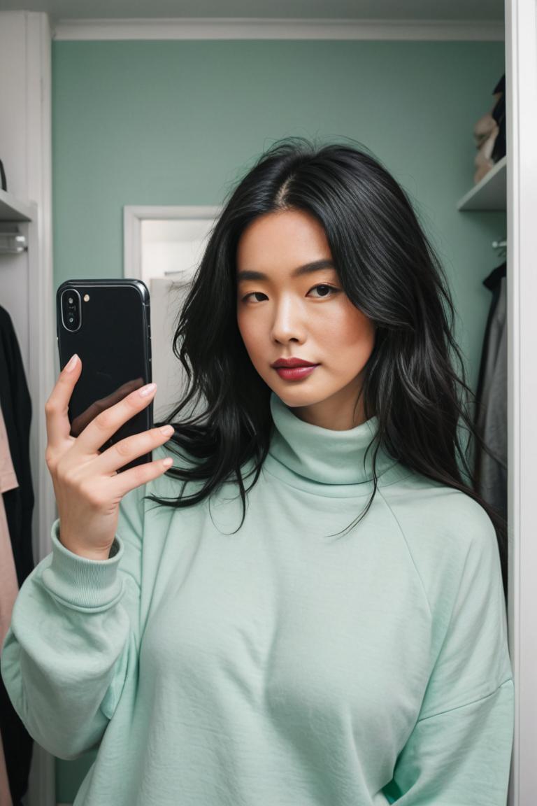 Photify AI prompt preview for Mint Turtleneck pack - 240 - 2025-04-29T23:49:29.863Z