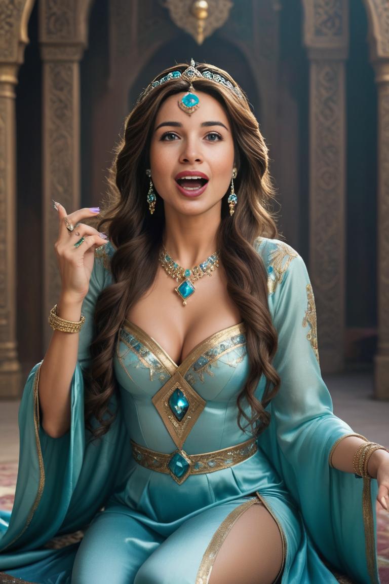 Photify AI prompt preview for Crazy Disney Princess Jazmine pack - 240 - 2025-04-28T08:47:53.452Z