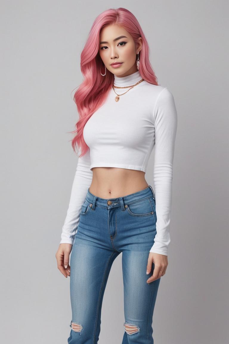 Photify AI prompt preview for Jeans Girl Sexy Casual Cowgirl pack - 240 - 2025-05-09T06:15:26.193Z