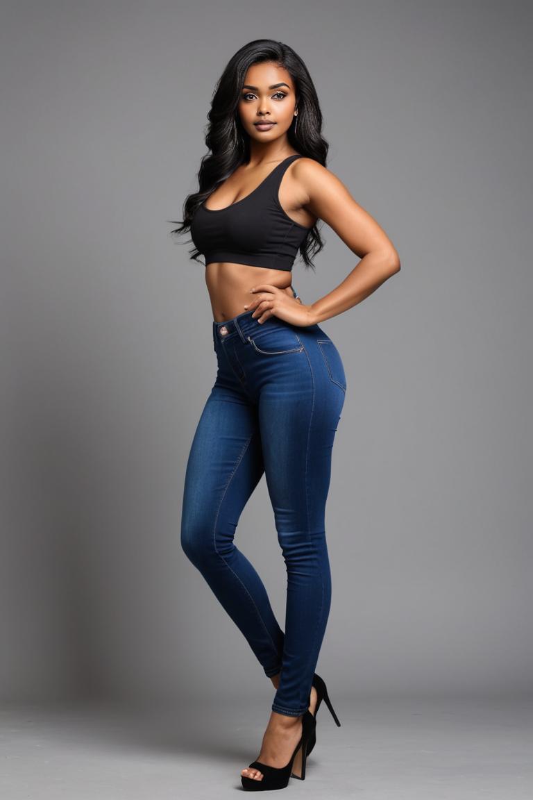 Photify AI prompt preview for Women Jeans pack - 240 - 2025-04-26T20:59:41.865Z