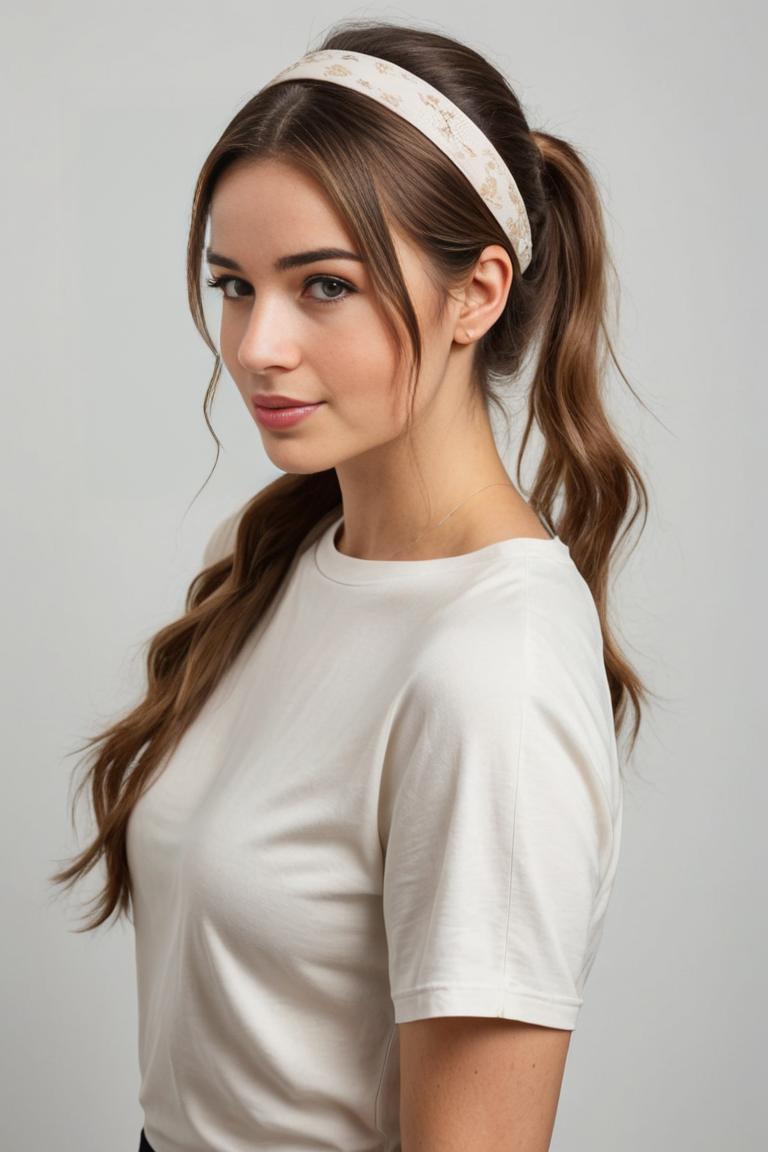 Photify AI prompt preview for Ponytail/hairband pack - 240 - 2025-05-09T08:27:50.240Z