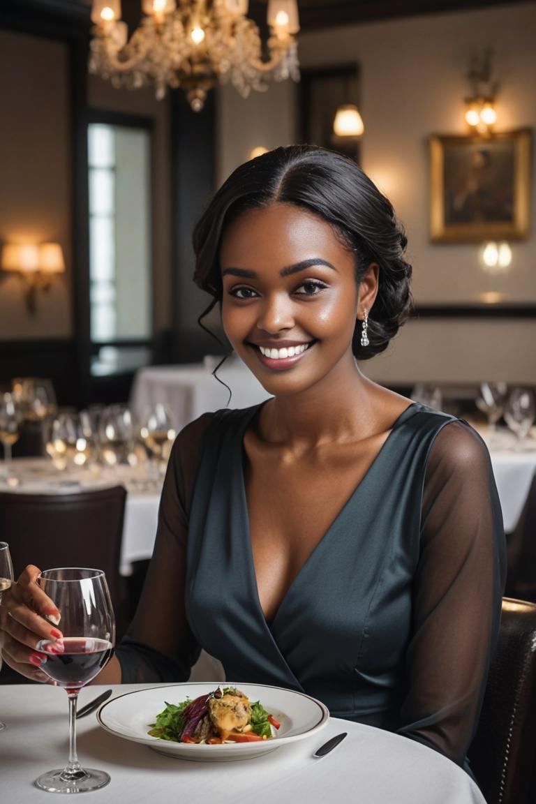 Photify AI prompt preview for Luxury Woman 🥂 pack - 240 - 2025-05-09T08:32:56.090Z