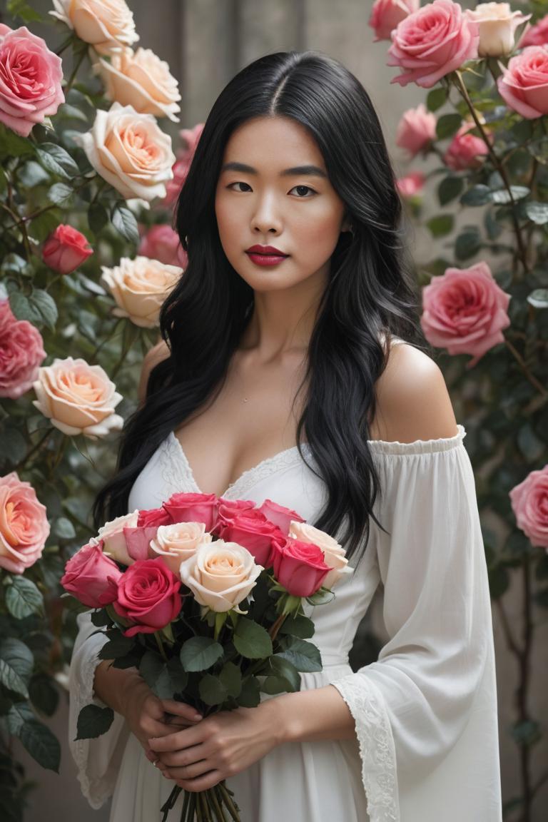Photify AI prompt preview for Flowers Girl pack - 240 - 2025-04-24T17:33:29.098Z