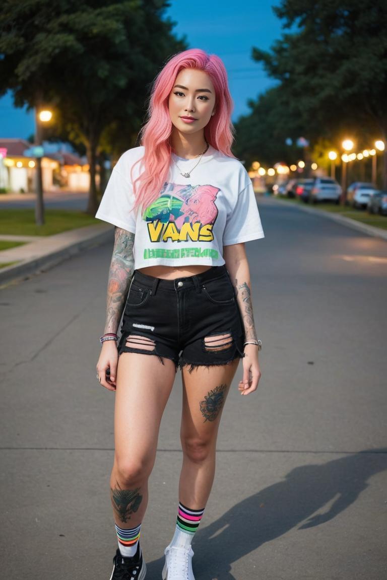 Photify AI prompt preview for Neon Skater Dreams pack - 240 - 2025-11-07T19:50:26.473Z