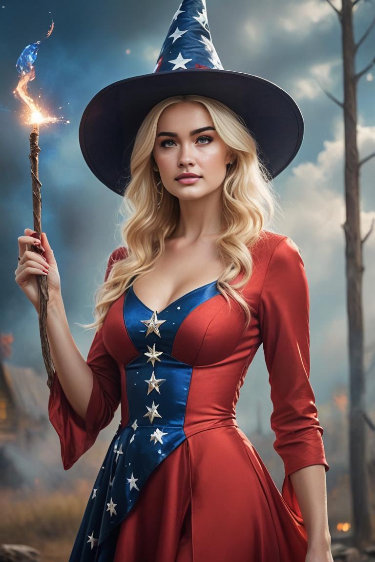 Photify AI prompt preview for Witchy 4th Of July pack - 240 - 2025-08-01T09:06:45.055Z
