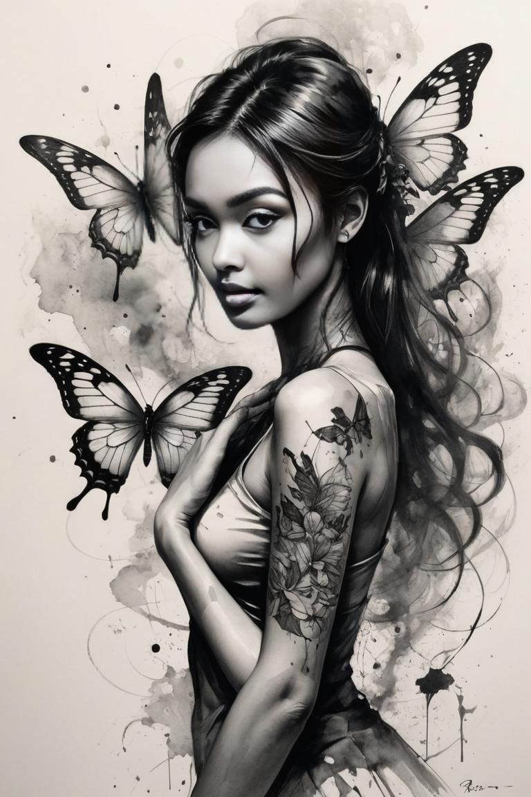 Photify AI prompt preview for Butterfly Fly Away pack - 240 - 2025-04-21T10:39:37.312Z