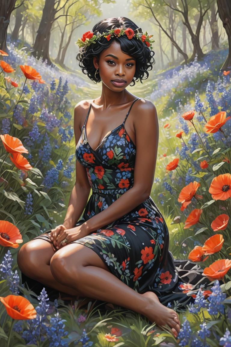 Photify AI prompt preview for (gta) Floral Painted Muse pack - 240 - 2025-07-13T19:21:57.160Z