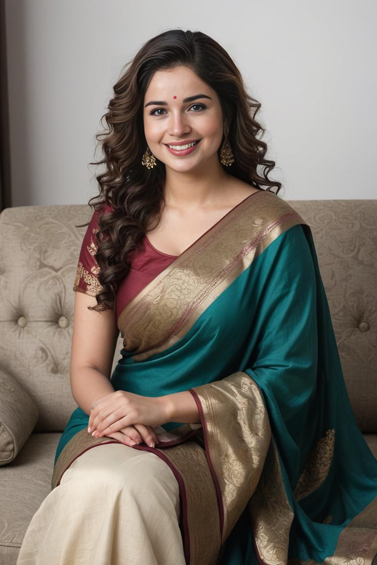 Photify AI prompt preview for Indian Saree Look pack - 240 - 2025-04-30T17:04:46.241Z