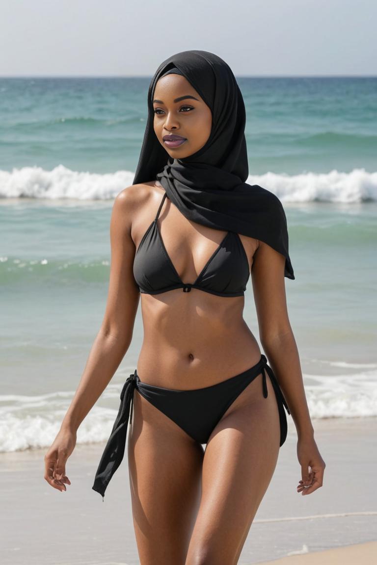 Photify AI prompt preview for Hijab Beach pack - 240 - 2025-05-31T00:15:11.097Z