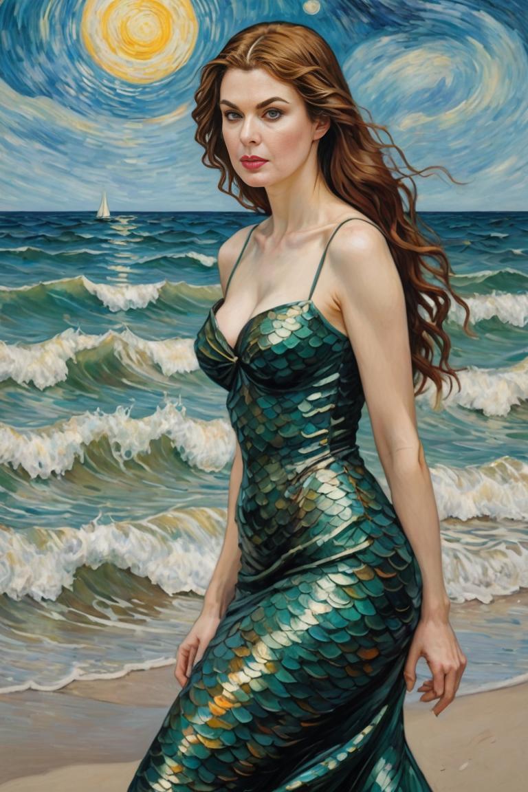 Photify AI prompt preview for Golden Van Gogh,mermaid 💫 pack - 240 - 2025-04-28T09:48:24.507Z