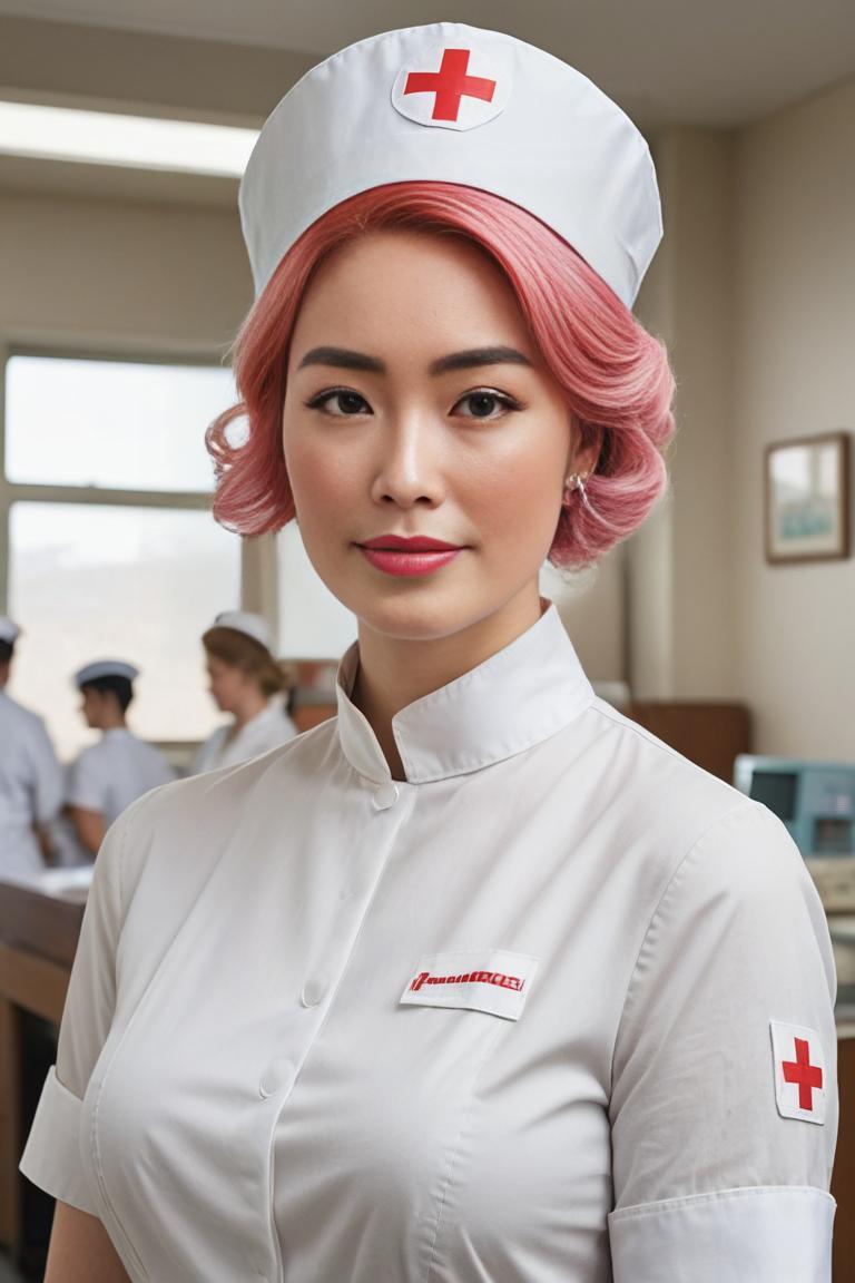 Photify AI prompt preview for Retro Nurse pack - 240 - 2025-04-30T23:39:50.074Z