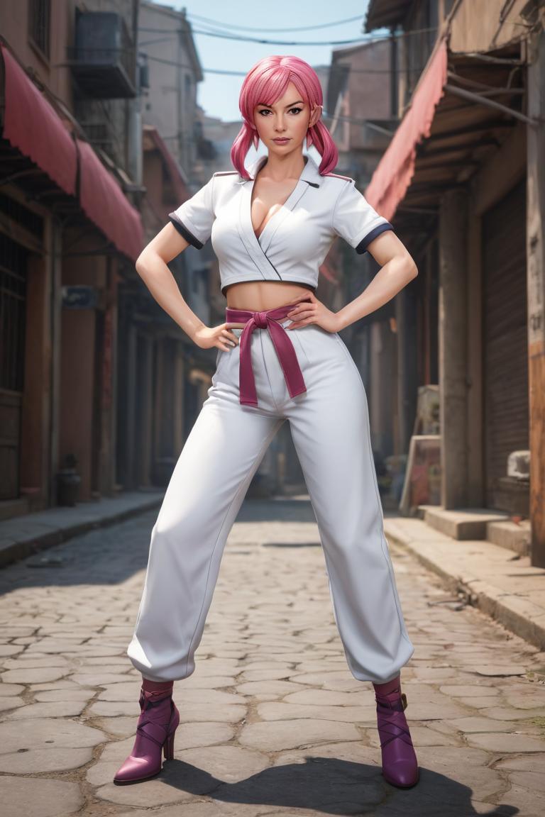 Photify AI prompt preview for Street Fighter (female) pack - 240 - 2025-05-09T06:05:16.616Z