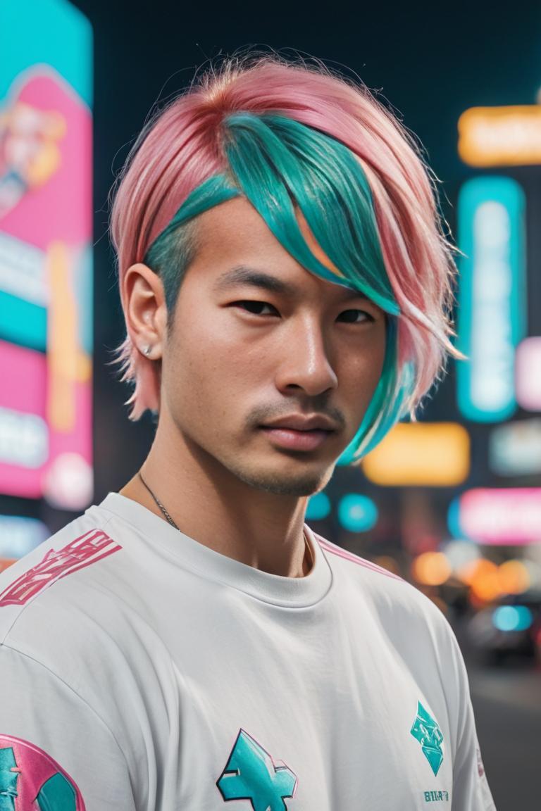 Photify AI prompt preview for Cyber Hair pack - 240 - 2025-11-11T08:26:12.947Z