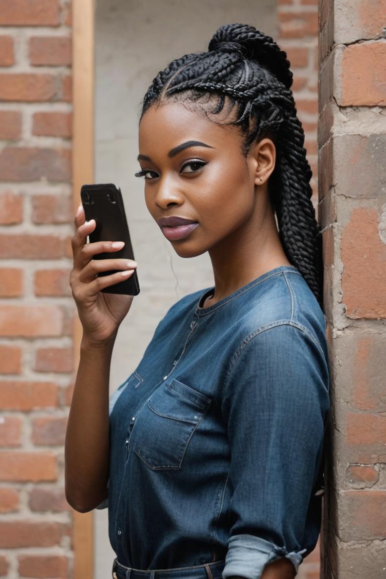 Photify AI prompt preview for Braided Selfies pack - 240 - 2026-01-23T23:03:42.352Z