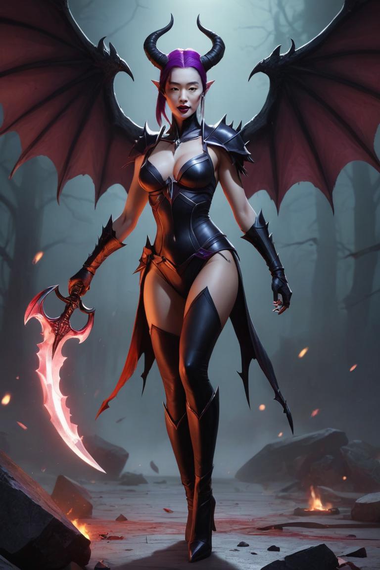 Photify AI prompt preview for Queen Of Pain pack - 240 - 2025-04-30T16:14:55.530Z