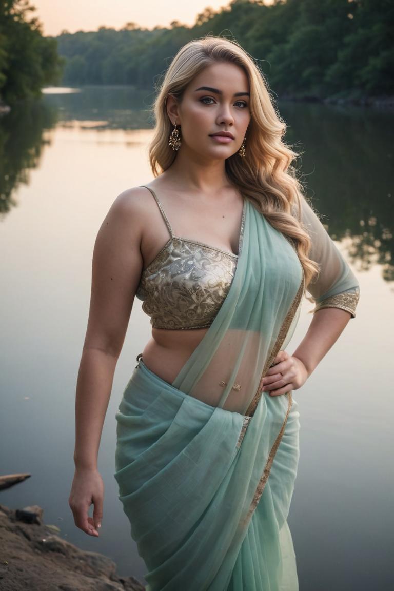 Photify AI prompt preview for Bbw Muse In Saree pack - 240 - 2025-05-31T00:17:16.571Z