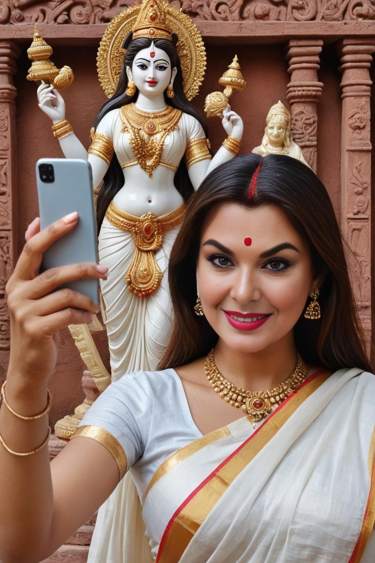Photify AI prompt preview for Indian Woman Selfie pack - 240 - 2025-05-09T06:12:18.655Z