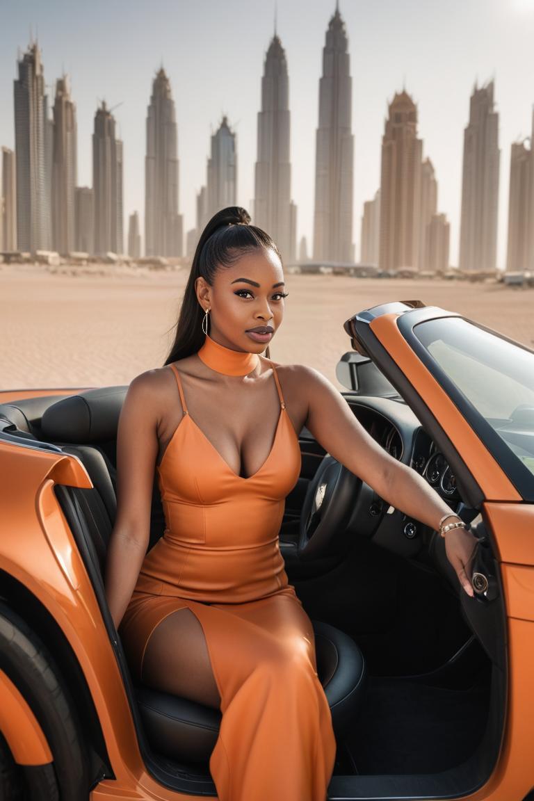 Photify AI prompt preview for Orange Bugatti Girl pack - 240 - 2025-05-12T21:38:04.060Z