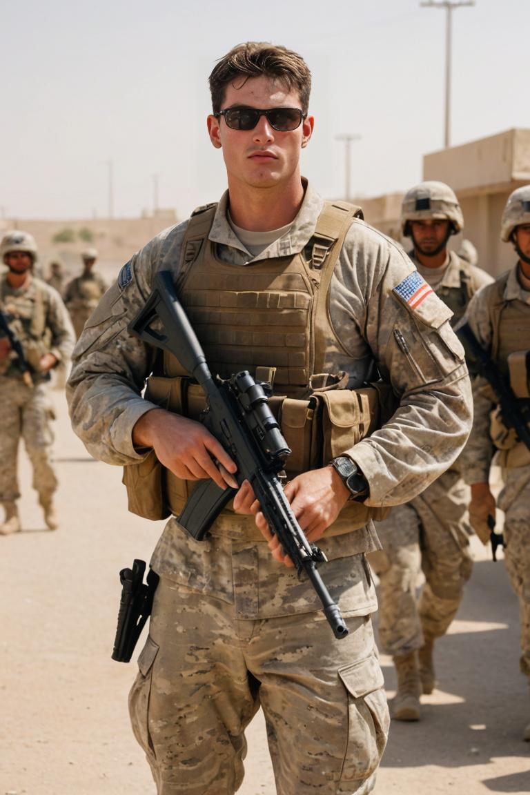 Photify AI prompt preview for American Soldier In War Zone pack - 240 - 2025-05-24T22:51:53.734Z