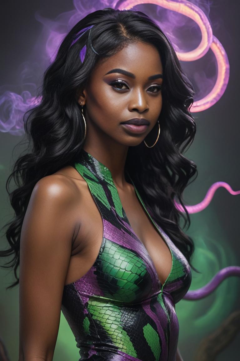 Photify AI prompt preview for Neon Medusa pack - 240 - 2025-08-04T11:00:23.949Z
