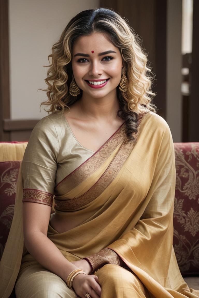 Photify AI prompt preview for Indian Saree Look pack - 240 - 2025-04-30T17:04:46.241Z