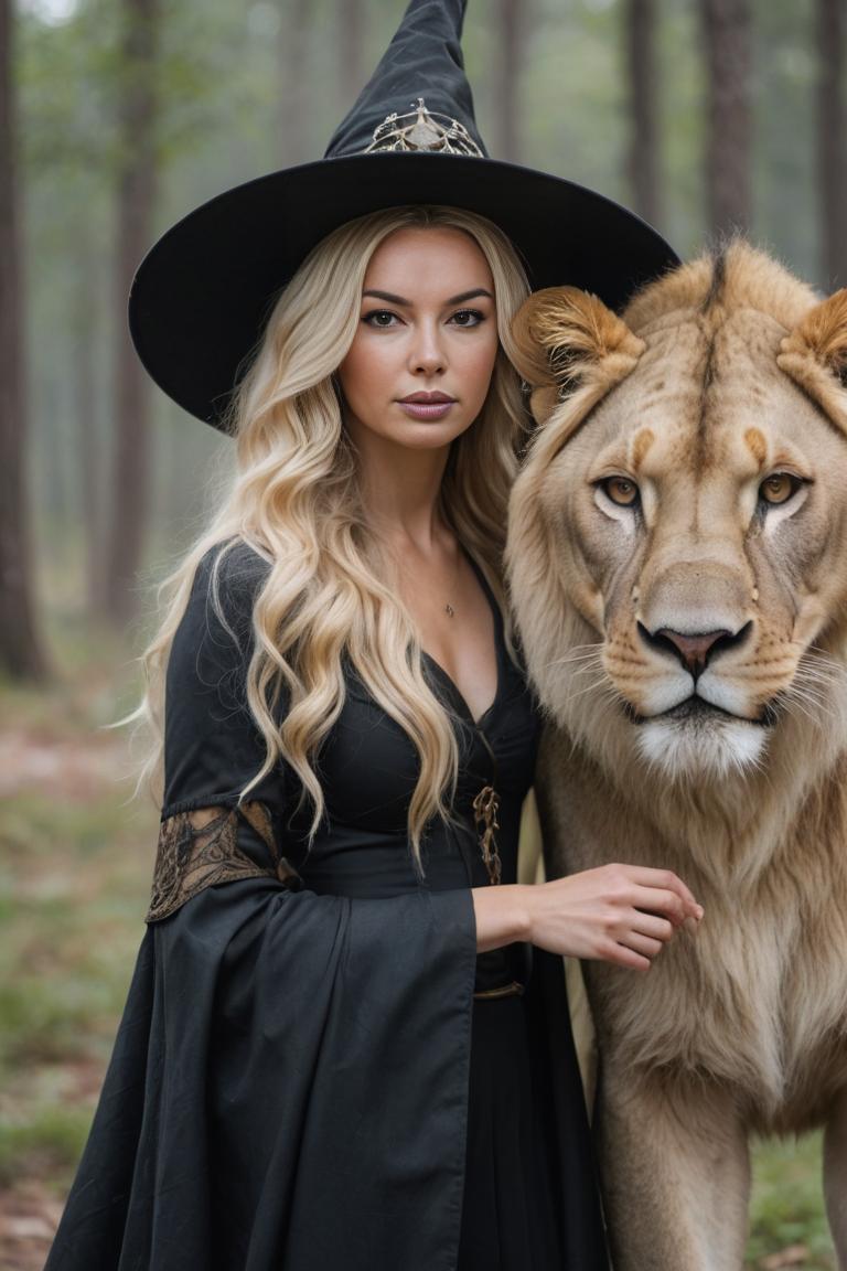 Photify AI prompt preview for Witch Lioness 🔮✨️✨️🔮 pack - 240 - 2025-04-30T00:57:32.532Z