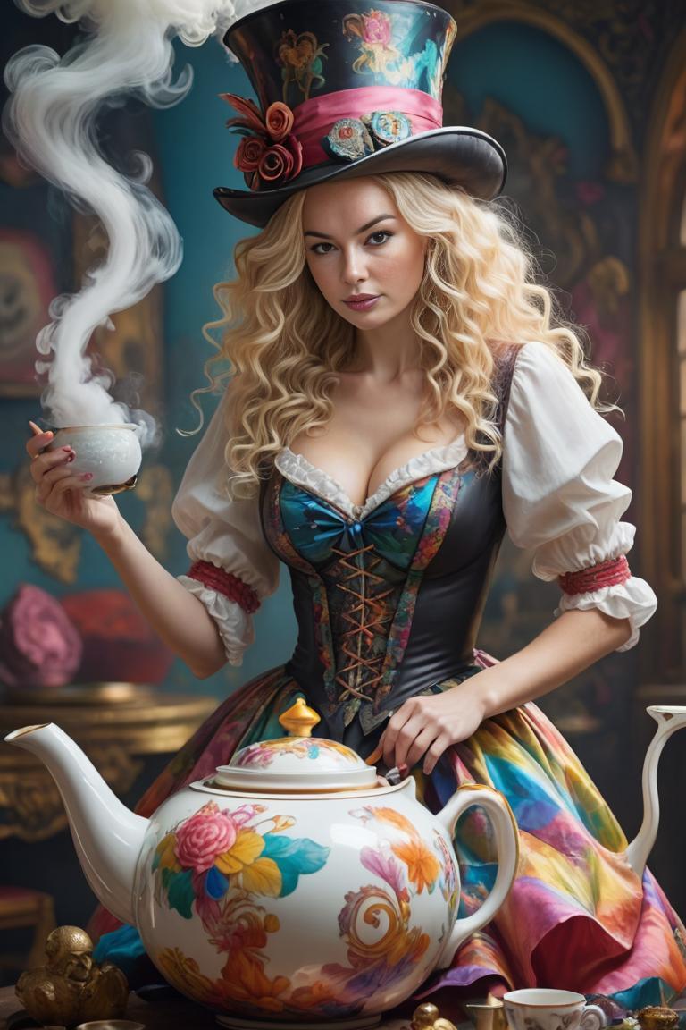 Photify AI prompt preview for Mad Hatter Whimsy pack - 240 - 2025-04-20T15:43:51.849Z