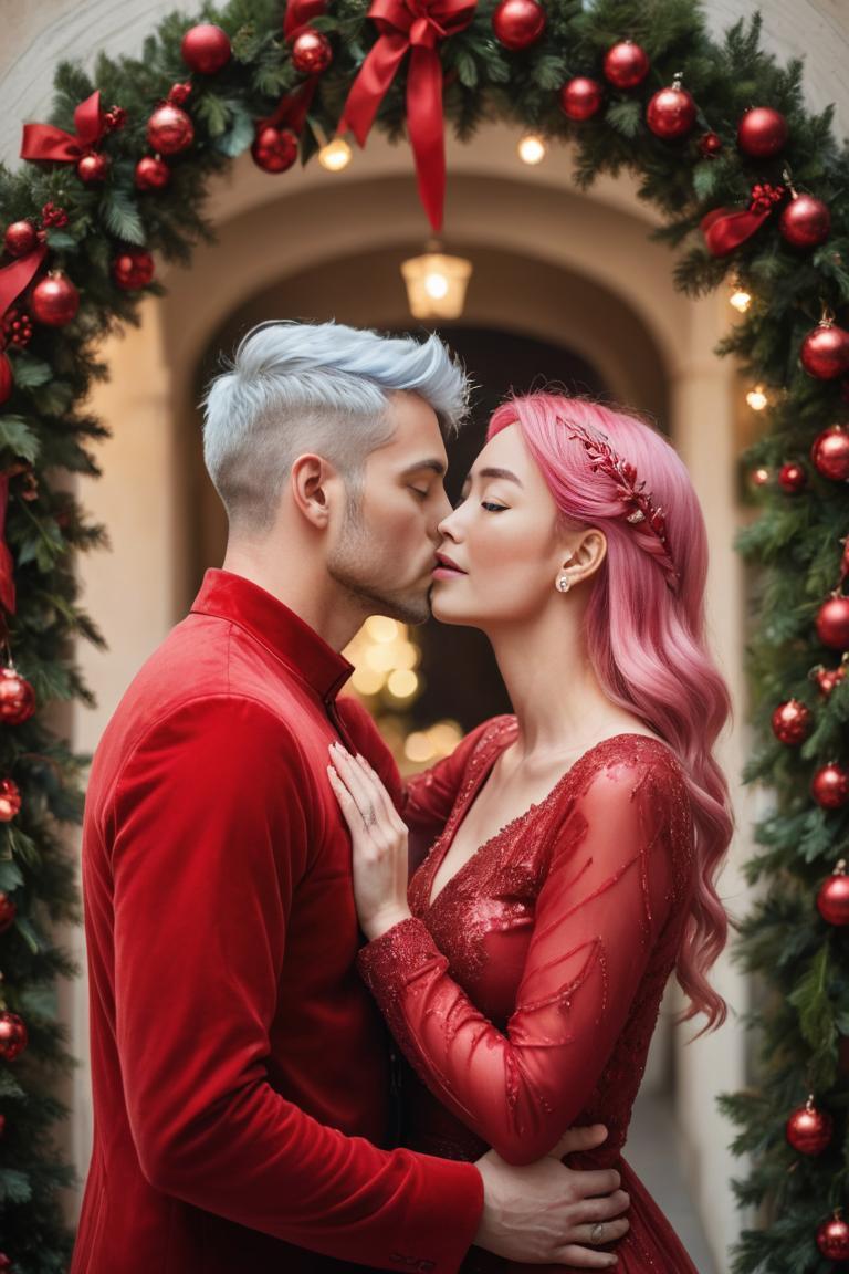 Photify AI prompt preview for Mistletoe Moments pack - 240 - 2025-08-01T11:04:35.403Z