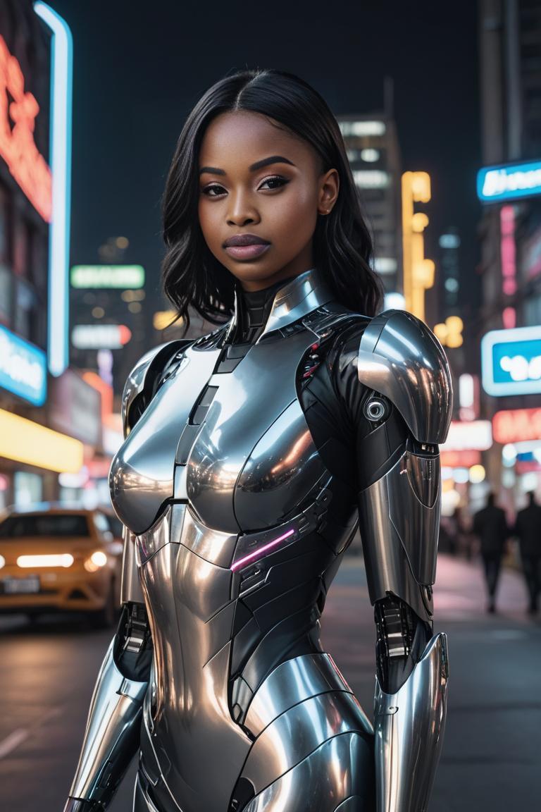 Photify AI prompt preview for Cybernetic Femme pack - 240 - 2025-07-04T12:57:11.380Z