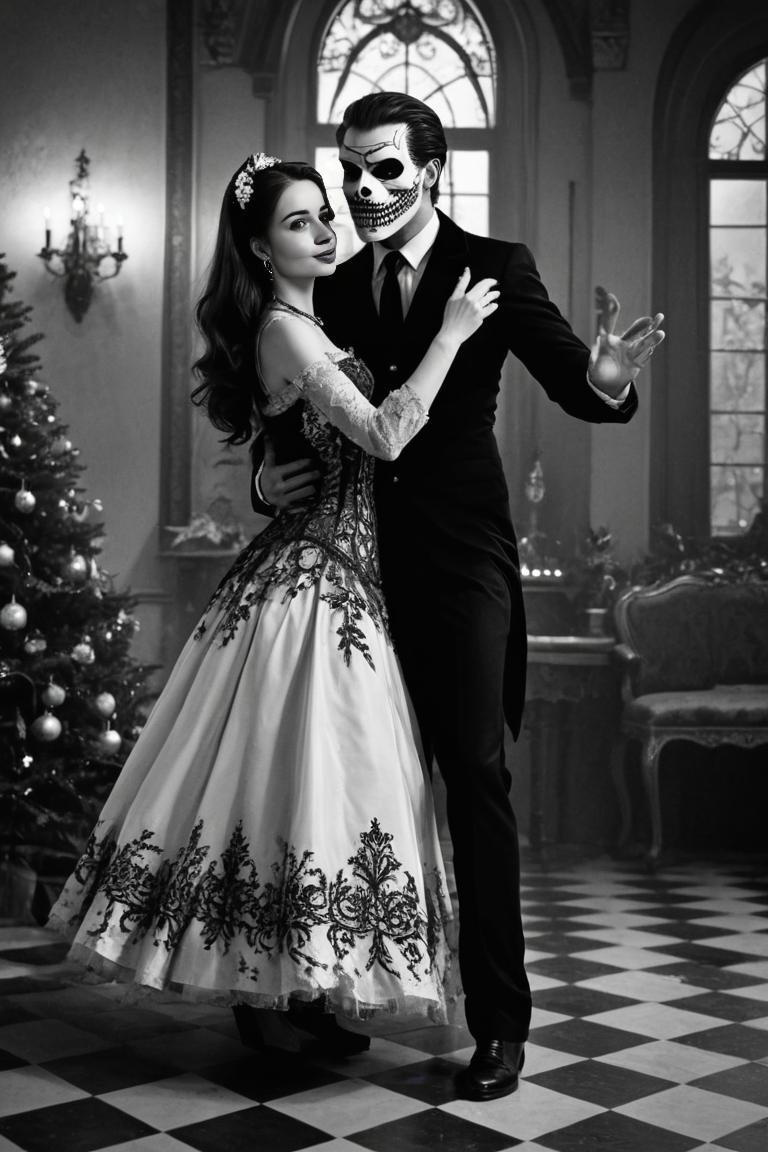 Photify AI prompt preview for Merry Macabre Christmas pack - 240 - 2025-04-28T09:34:01.328Z